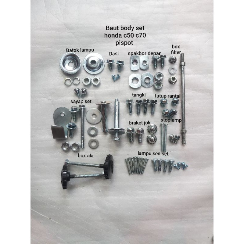 Baut Body Set Honda C50 C70 Pispot