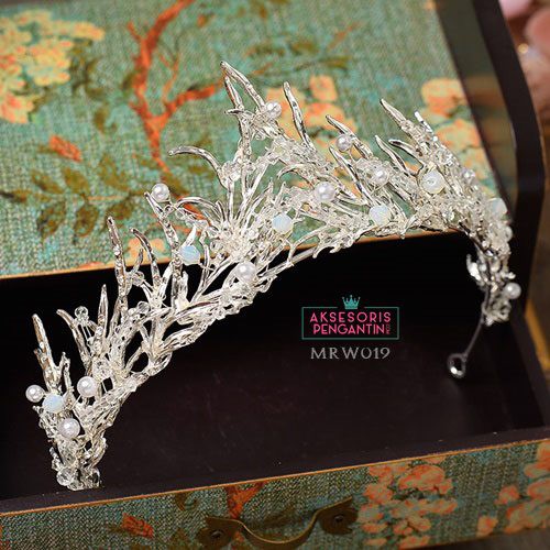 [PRODUK FAVORIT] AKSESORIS PENGANTIN MAHKOTA BRIDAL HEADPIECE WEDDING MRW019