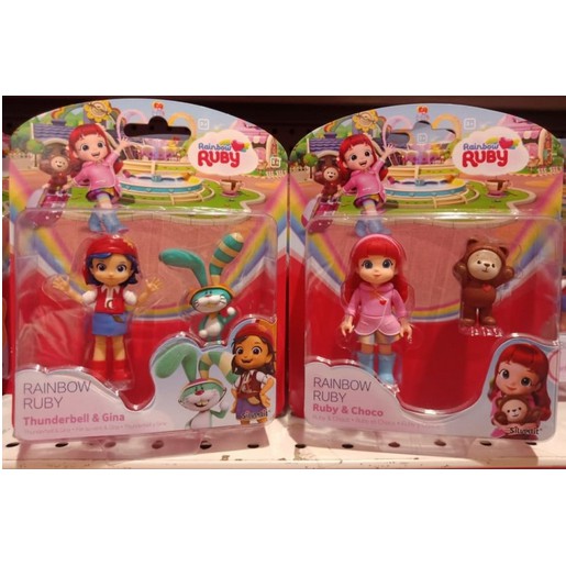 Sale mainan: Rainbow Ruby Thunderbell & Gina / Ruby & Choco