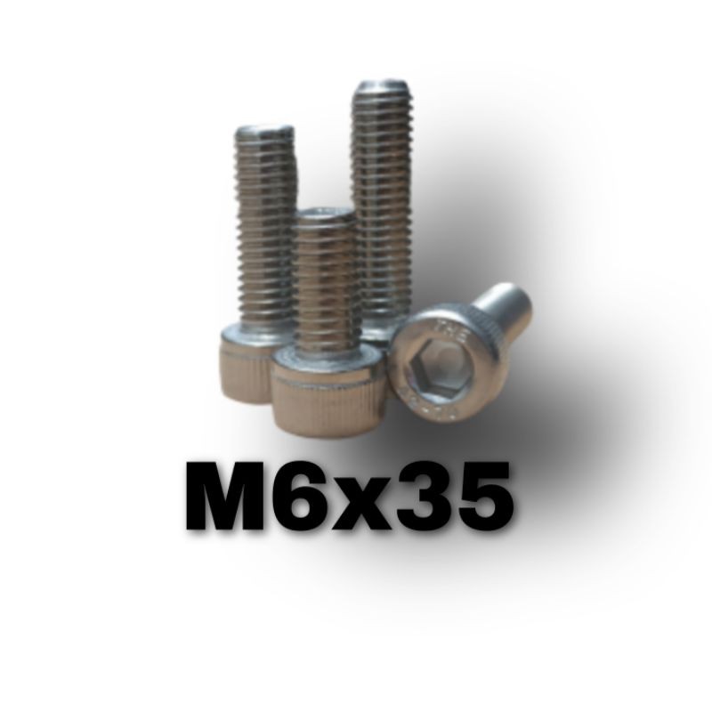 Baut L M6 X 35 Stainless / Baut L M6 x 35 SUS 304 / Baut L M6x35  Stainless