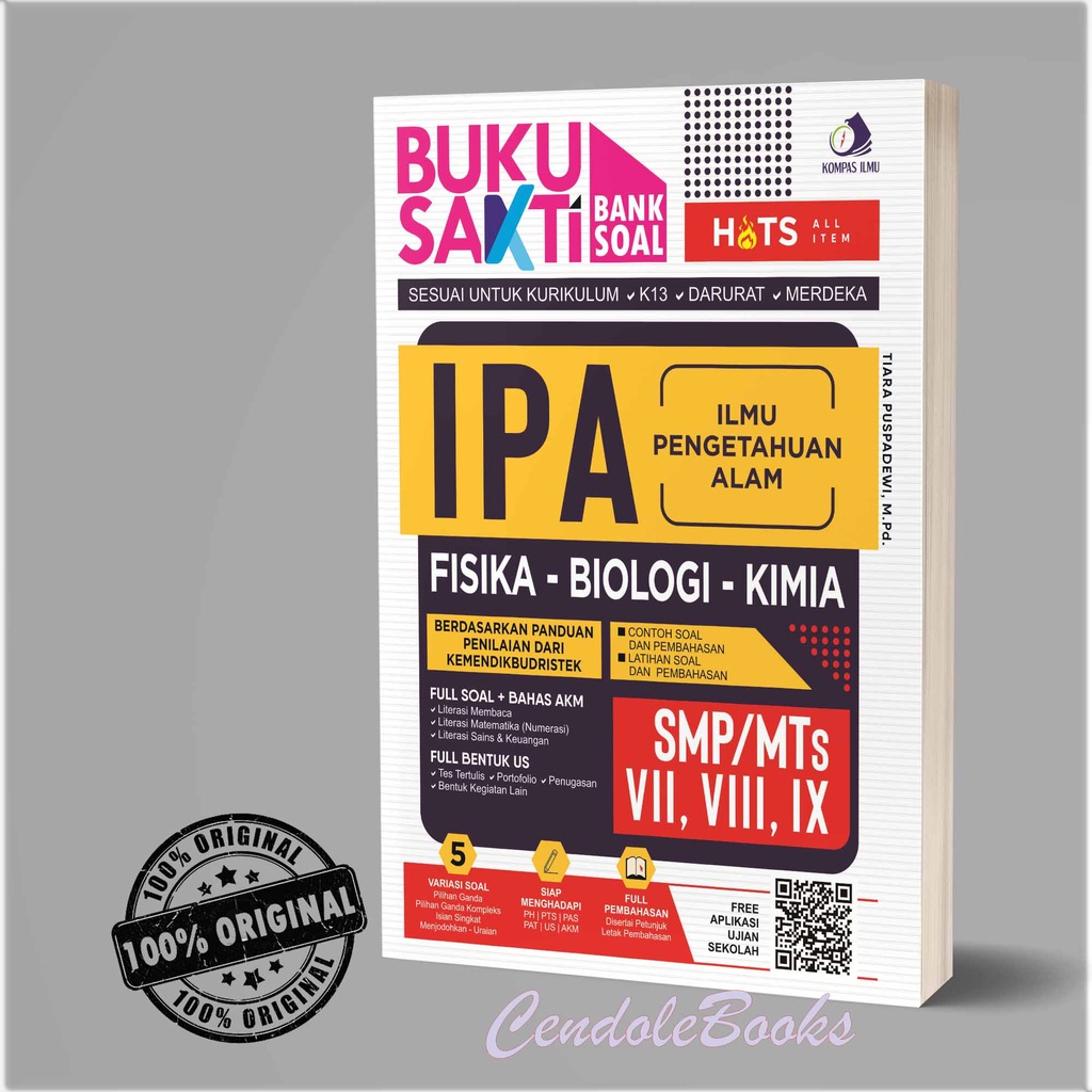 Jual Buku Smp Buku Sakti Bank Soal Smp Mts Ipa Tiara Puspadewi M