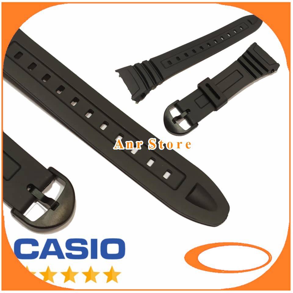 Tali Jam Tangan Casio W96H W-96H W 96 H Buckle Hitam OEM