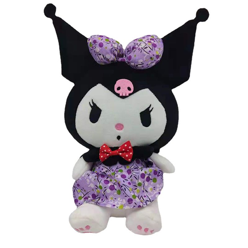 Kuromi Kawaii Princess Dress Mainan Mewah Boneka Boneka Kartun Lembut Gadis Hadiah Mainan