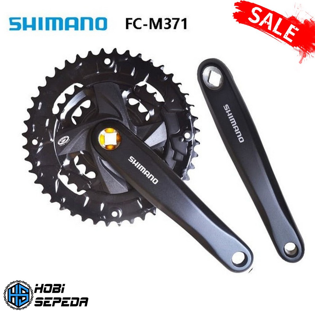 CrankSet Sepeda MTB SHIMANO ALTUS FC-M371 3 Speed