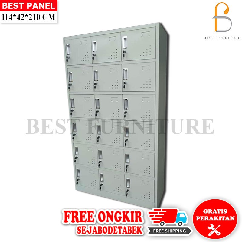 Best Locker Filing Cabinet Stainless Besi Anti Banjir 18 Pintu