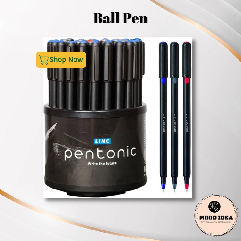 Jual (MI) Pentonic Gel Pen 3 Pilihan Warna / Ball Pen Pulpen Pena ...