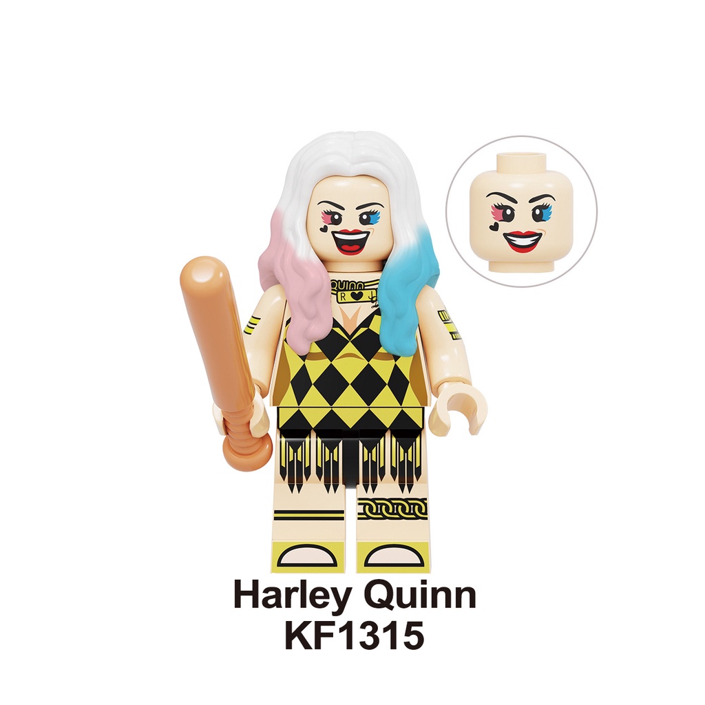 Harley Quinn Mainan Balok Bangunan Minifigures Suicide Squad DC Movie Black Canary Huntress