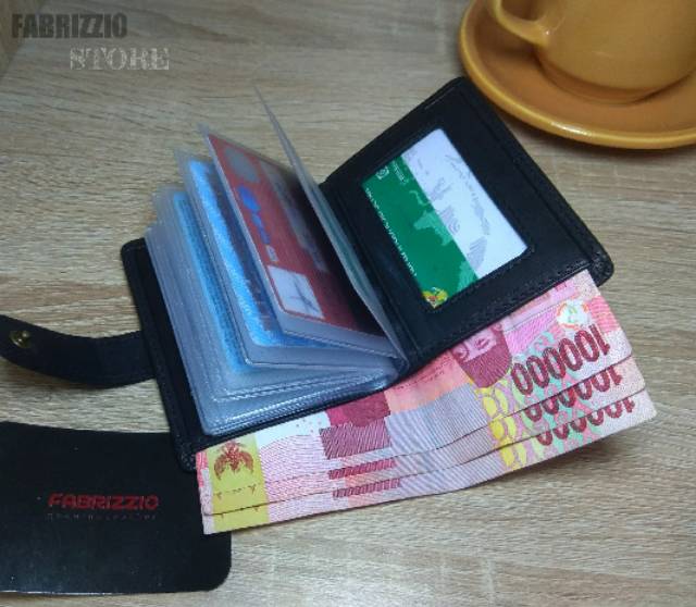 dompet kartu kulit sapi asli