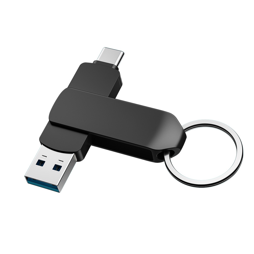 Flashdisk OTG USB Tipe c 1TB 2 in 1 Bahan Metal Untuk Android / Laptop