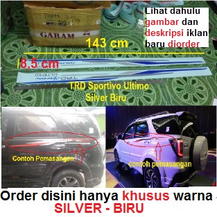 sticker stiker list strip body trd sportivo ultimo grand new rush terios 2016 biru silver universal