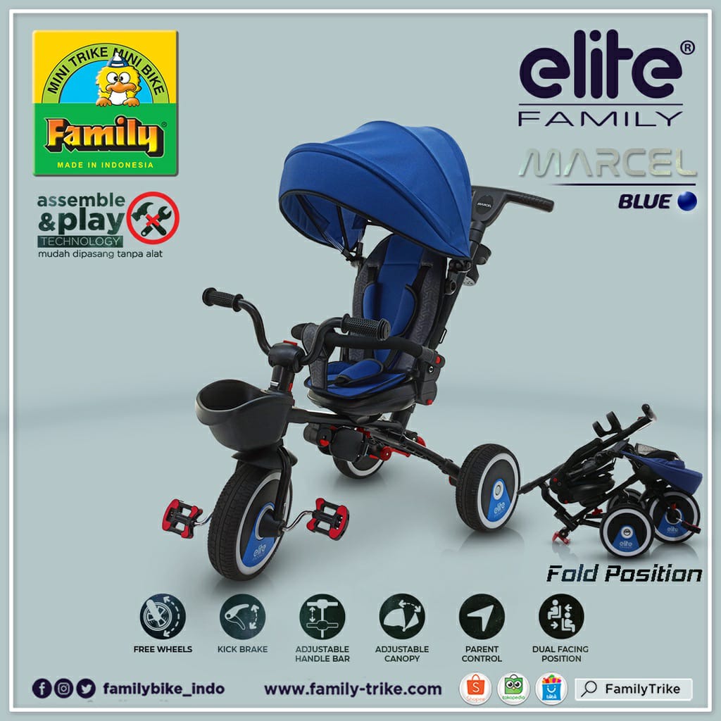 Family Tricycle Elite Marcel