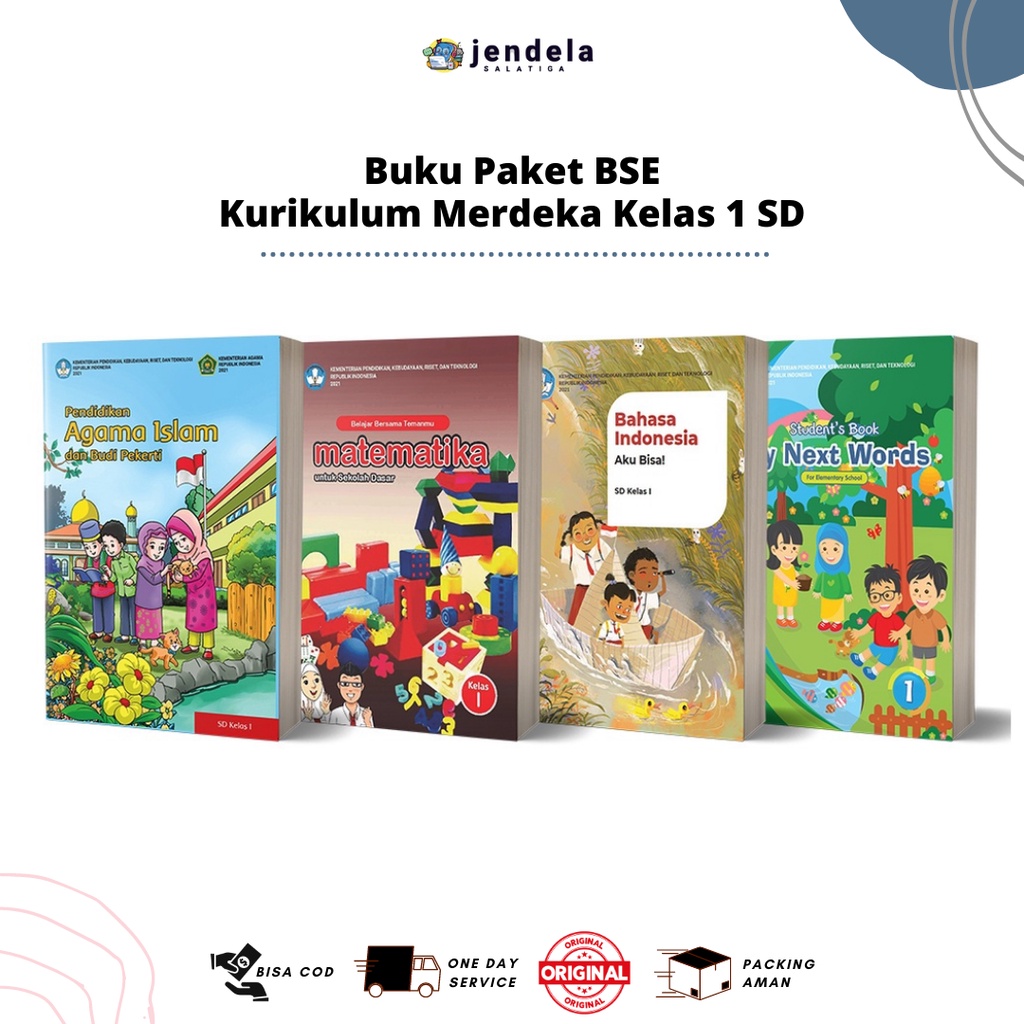 Buku Paket Kelas 1 SD Kurikulum Merdeka / BSE Kelas 1 SD