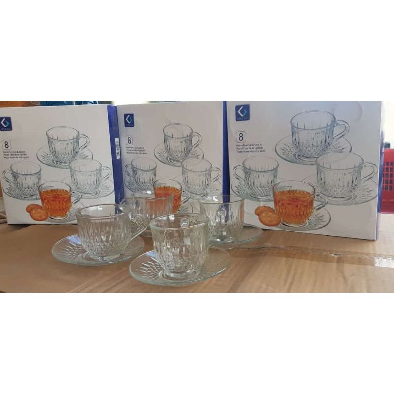 Cangkir Clasic set 8 merk Kimglass