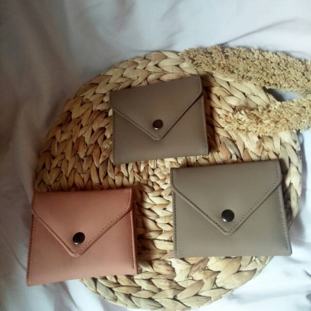 Dompet mini havana button