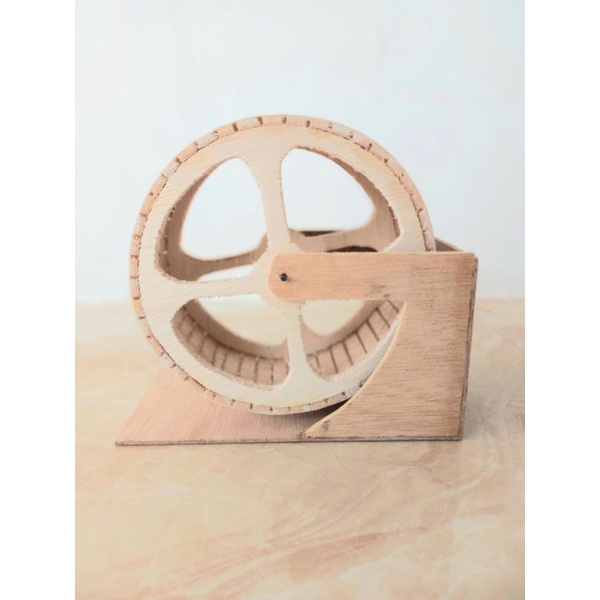 Kincir Wheel Kayu Hamster Sudut Alami