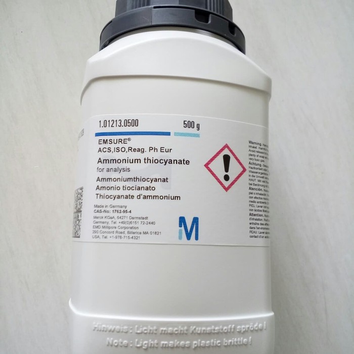 

Ammonium thiocyanate 500 gram / EMSURE / 101213