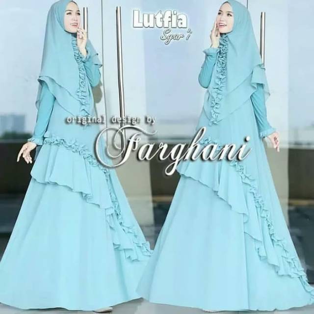 Baju gamis terbaru Lutfiya sari