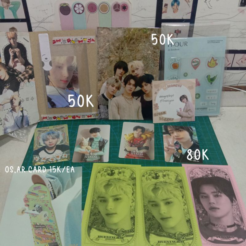 Beomgyu Escape, Hueningkai Boy, Pob h:our 3, Ar card hueningkai yeonjun, OS card Taehyun Soobin Yeon