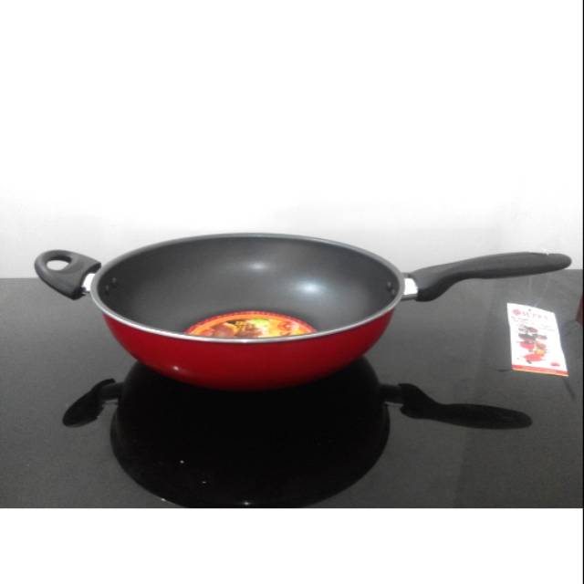 Wajan Masak StirWok 32 cm Teflon Shopee Indonesia Wajan Masak StirWok 32 cm Teflon Shopee Indonesia