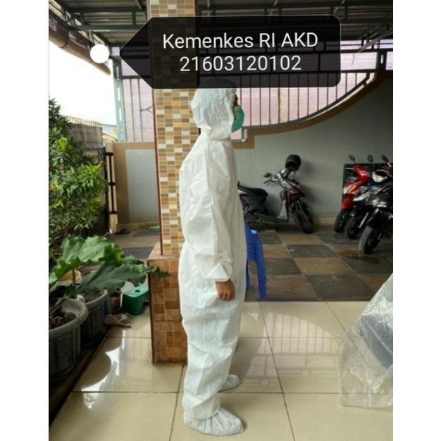 SBMDN Baju APD hazmat lengkap sepatu kemenkes RI AKD 21603120102