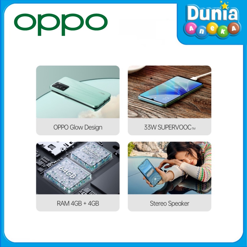 OPPO A57 SMARTPHONE 4GB/64GB - GARANSI RESMI OPPO