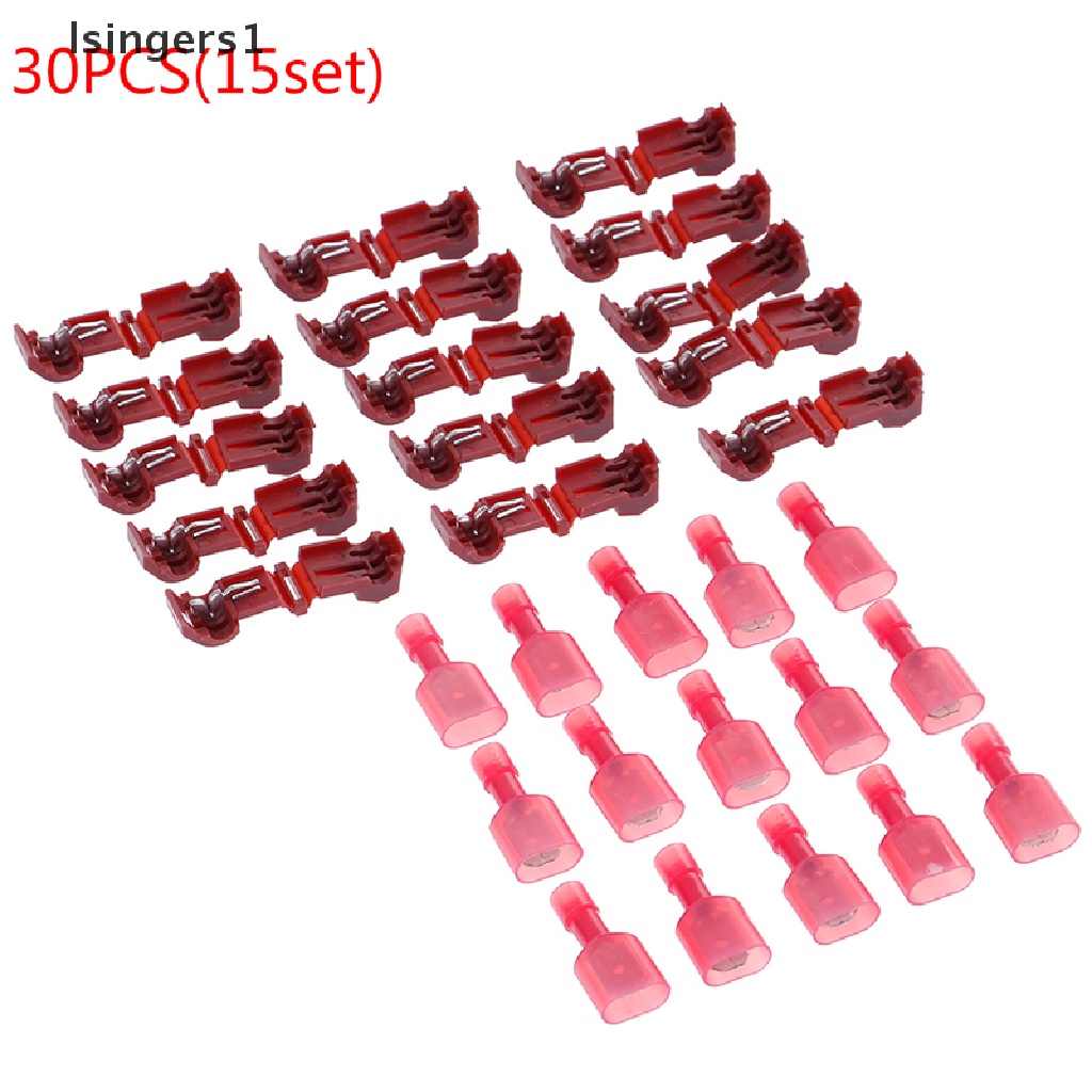 (lsingers1) 30pcs / set Konektor Kabel Terminal crimp quick splice 0.5mm - 6mm