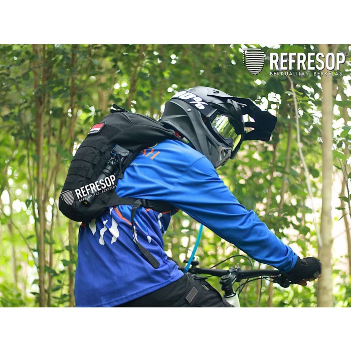 [ORIGINAL] Tas Ransel Sepeda Air Minum Waterbag Army Kuat Hydrobag - Hitam
