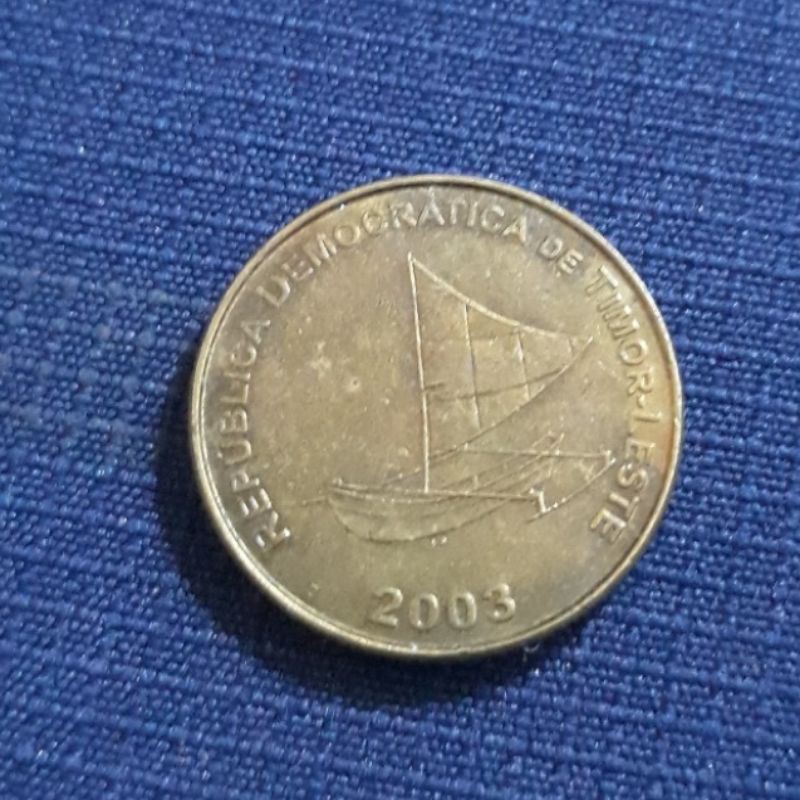 Koin Kuno Koleksi Asing : East Timor ( Timor Leste ) - 25 Centavos 2003