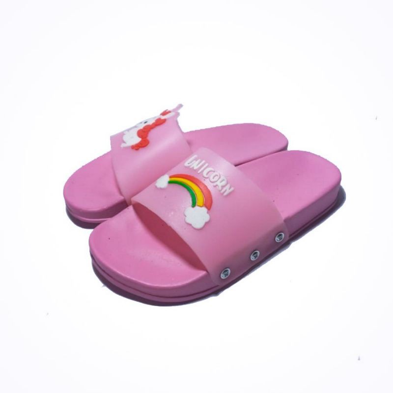 Sandal Selop Anak / Sandal Karet Anak Karakter Unicorn UNC-PK