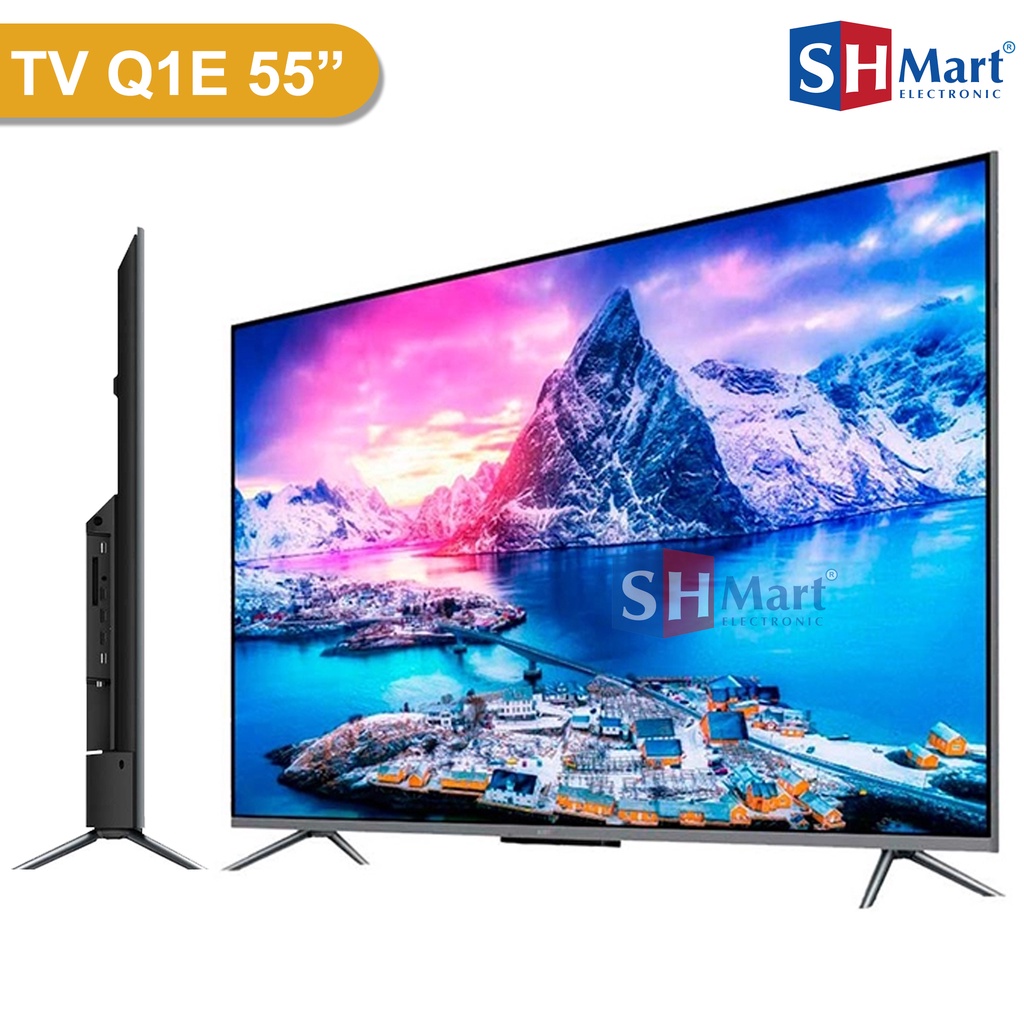 QLED XIAOMI MI TV 4 55 INCH BEZEL-LESS 4K SMART TV ANDROID TV GARANSI RESMI (MEDAN)