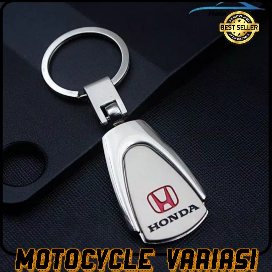 gantungan kunci logam stainless logo HONDA JAZZ CRV BRV ACCORD MOBILIO dll
