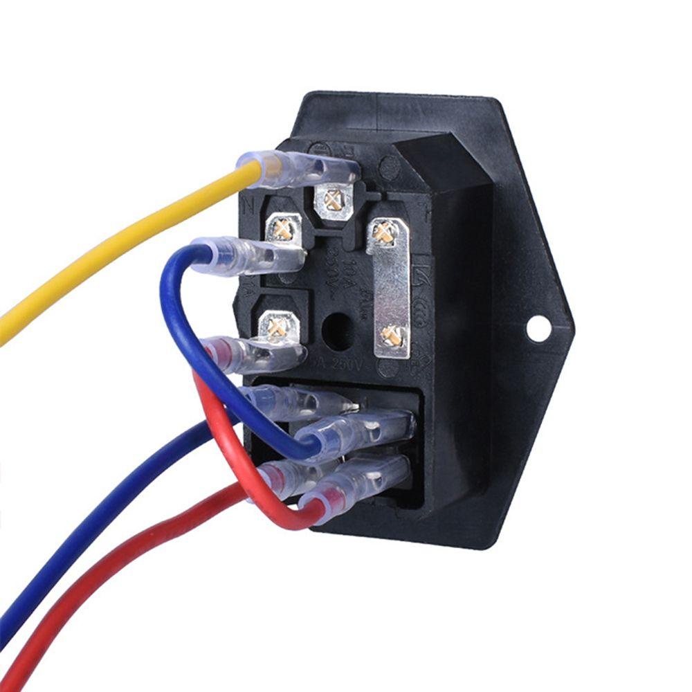 Preva Power Switch Socket Dapat Diganti Aksesoris Printer 3D Daya AC Stop Kontak Tiga pin