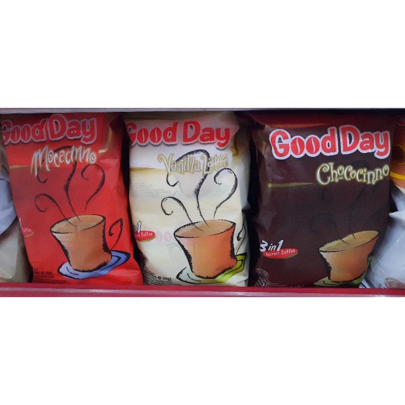 

KOPI GOOD DAY MOCHA VANILLA LATTE CHOCOCINNO ISI 10