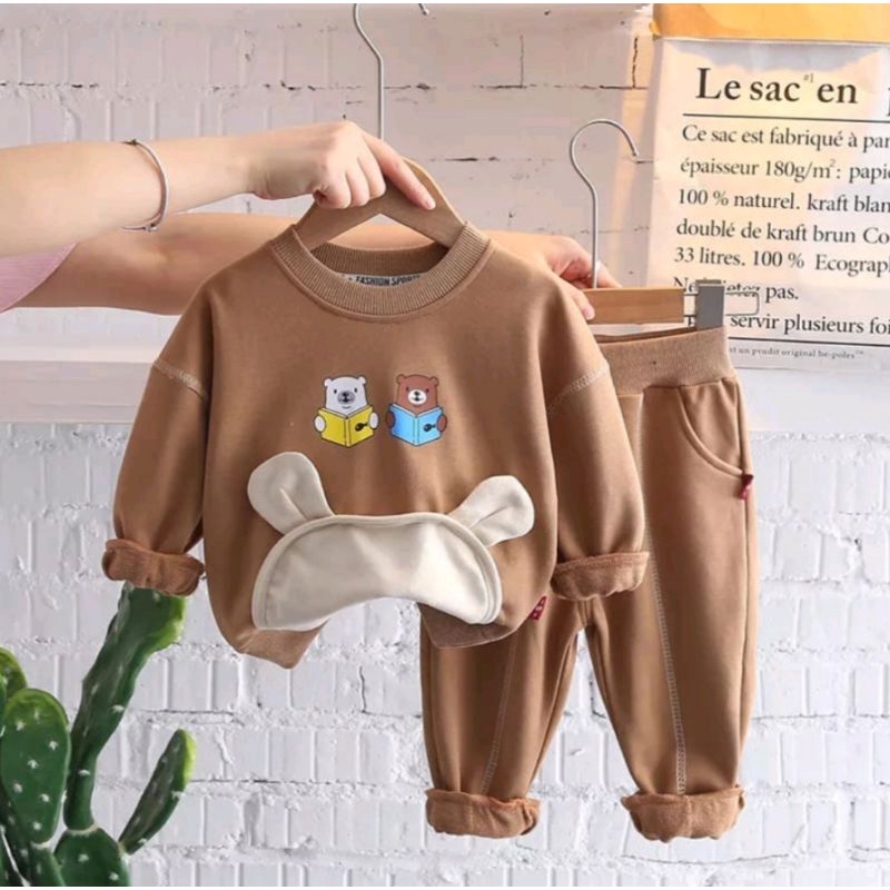 setelan sweater anak laki laki/setelan anak perempuan 1-6 tahun