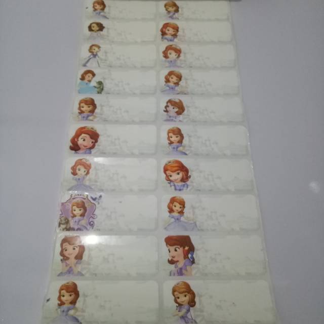 

Label Nama Sofia Ukuran L