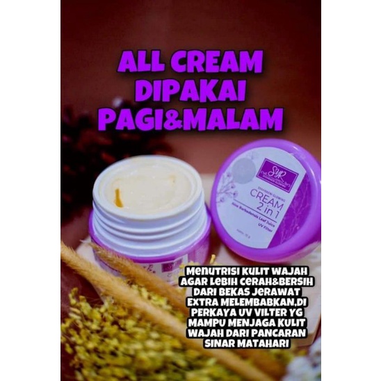 BISA COD BPOM SKINCARE CREAM 2 in 1 ALOE BARBADENSIS LEAF UV FILTER SYR GLOWING KRIM SIANG MALAM 3 i