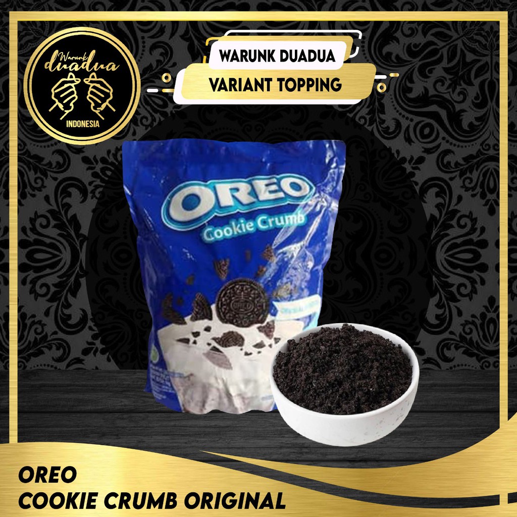 

OREO COOKIE CRUMB ORIGINAL 1 KG / hancur diced remuk kasar MONDELEZ