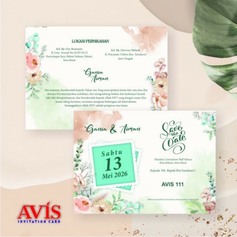 Kertas Blangko Undangan Avis 111 Murah