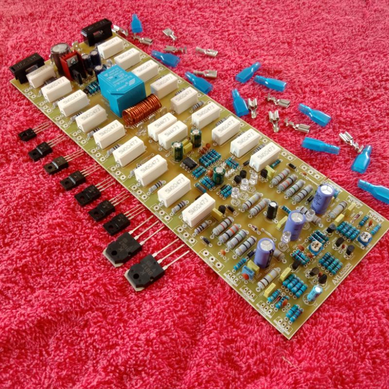 KIT DRIVER AXL AUDION 3U plus PROTEKTOR dan LED CLIP PCB FIBER fr4