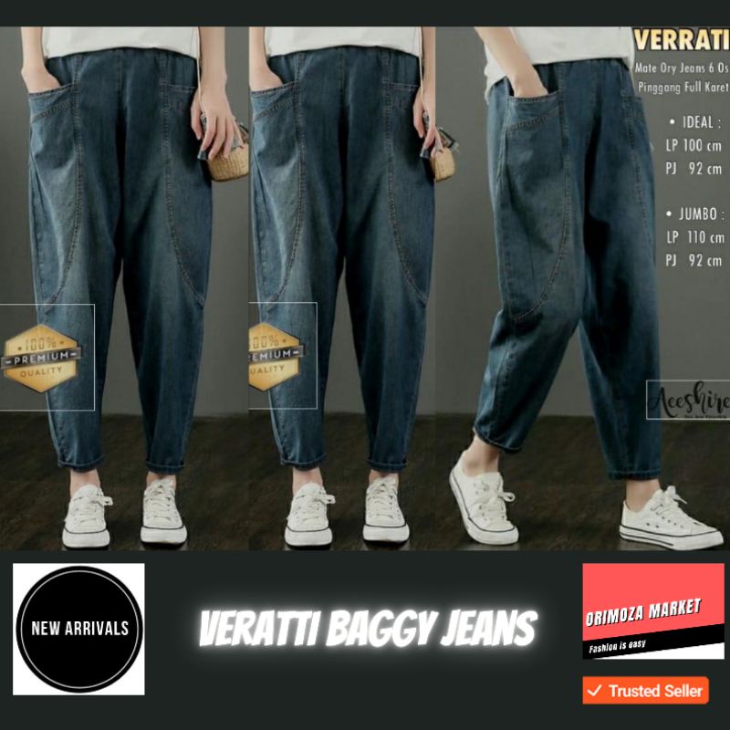 Celana Baggy Jeans Wanita Veratti Premium Product