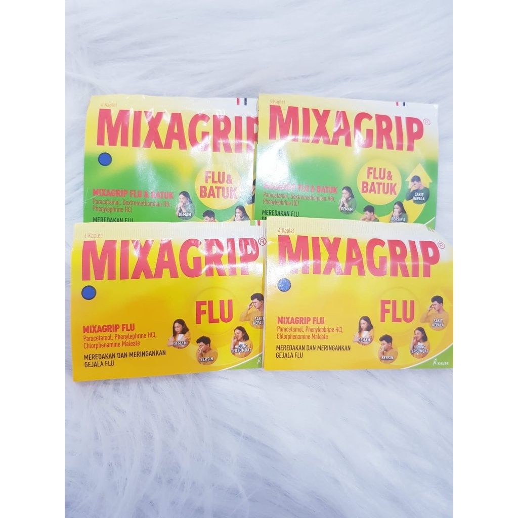 MIXAGRIP FLU DAN MIXAGRIP FLU &amp; BATUK ISI 4 TAB