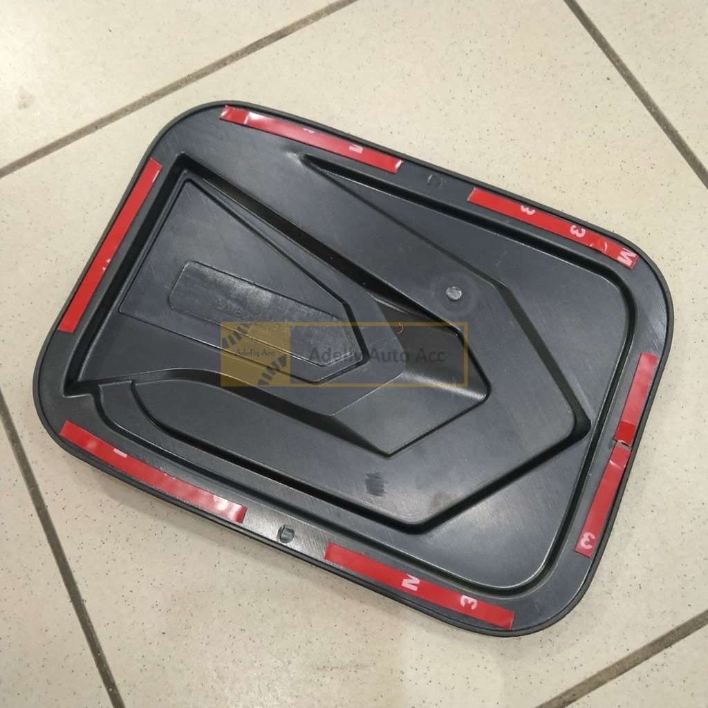 Tutup Tangki Bensin Tank Cover Redline Mobil Daihatsu Xenia Warna Merah Hitam Doff