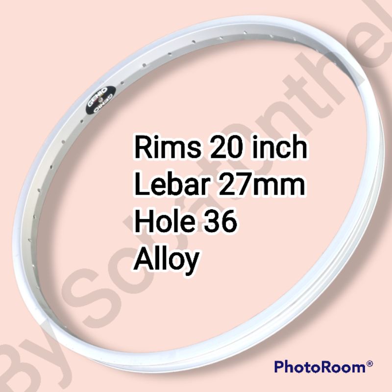 Rims / Velg Sepeda 20inch 36Hole Genio Tebal