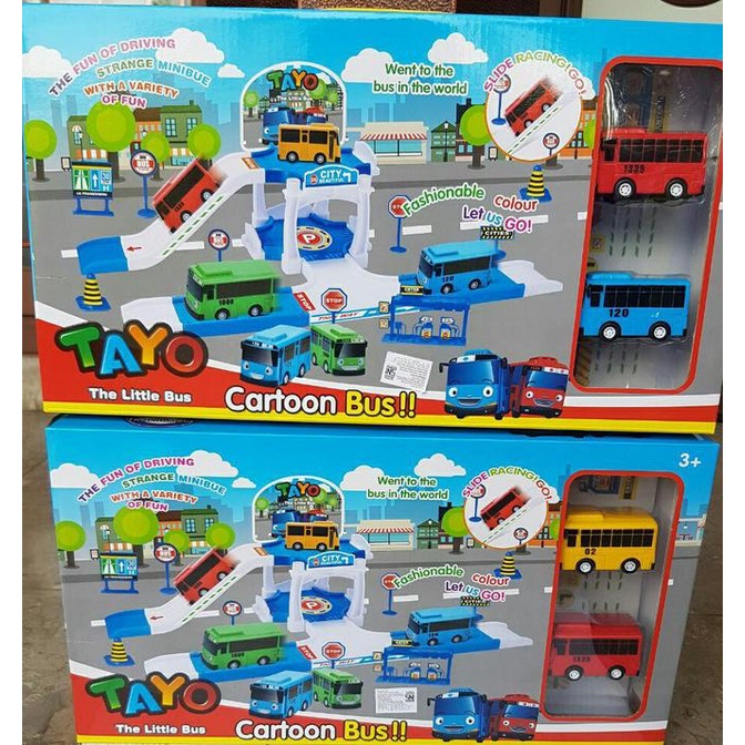 Tayo Parking Lot / Parking Car Tayo / Track Set Parking Tayo
