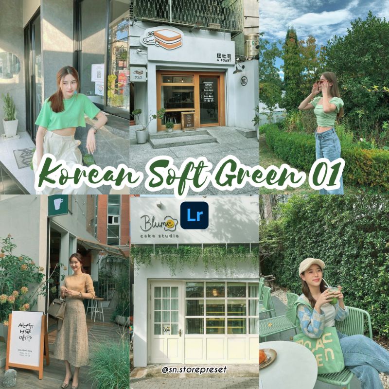 PRESET LIGHTROOM PREMIUM KOREAN SOFT GREEN 1 (IOS dan Android)