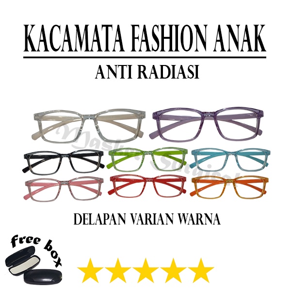 Kacamata Anti Radiasi Bluelight / Kacamata Anak Laki Laki Perempuan / Kacamata Anti Bluelight / Kaca