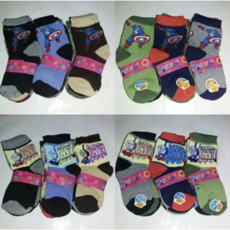 COD Kaos kaki anak motif lucu karakter TK &amp; SD laki laki perempuan Random kaos kaki murah berkualitas