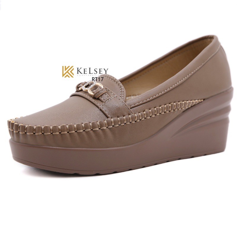 (GRATIS ALAS KAKI) RESTOCK!! NICOLE SEPATU WEDGES 6,5CM WANITA KELSEY RT17 SEPATU KERJA WANITA