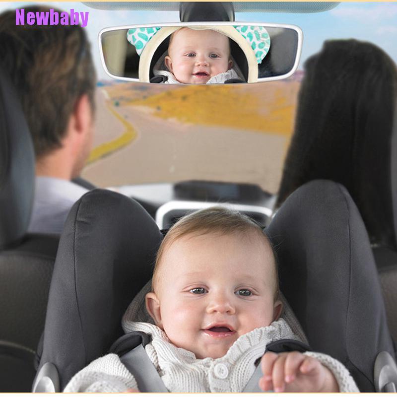 (Newbaby) Kaca Spion Kursi Belakang Mobil Motif Kartun Untuk Keamanan Bayi