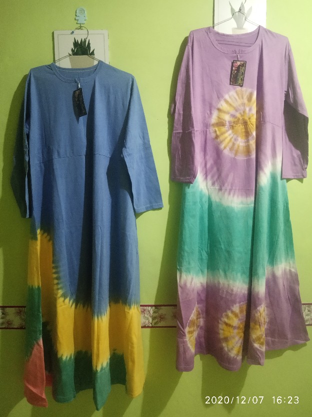 Gamis Kaos Pelangi Puspa Ori Ziray Batik Jumbo Premium